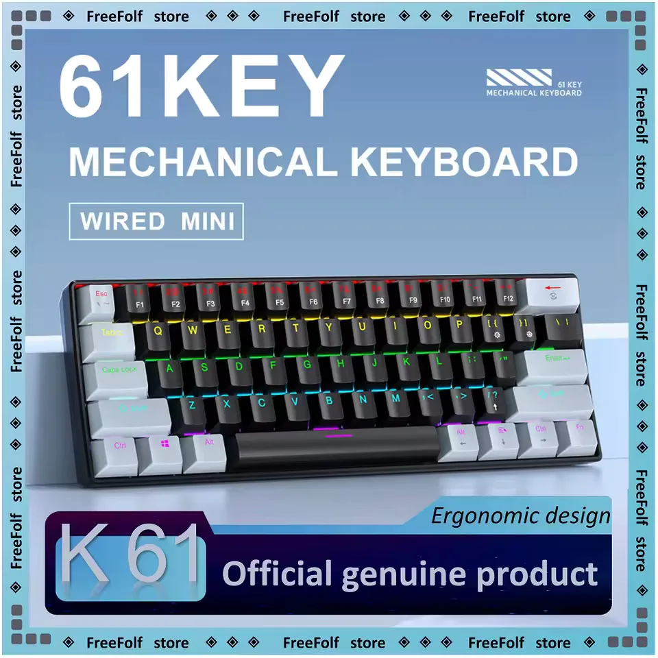 Teclado Mecanico Apayado K61 foto 2